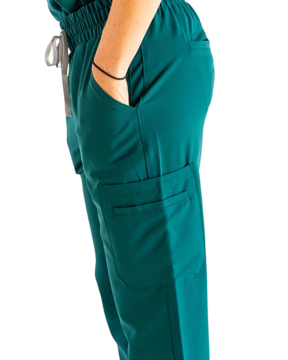 Lulu Straight Leg Scrub Pants - Espresso by JOIIA