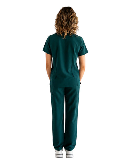 Lulu Straight Leg Scrub Pants - Espresso by JOIIA