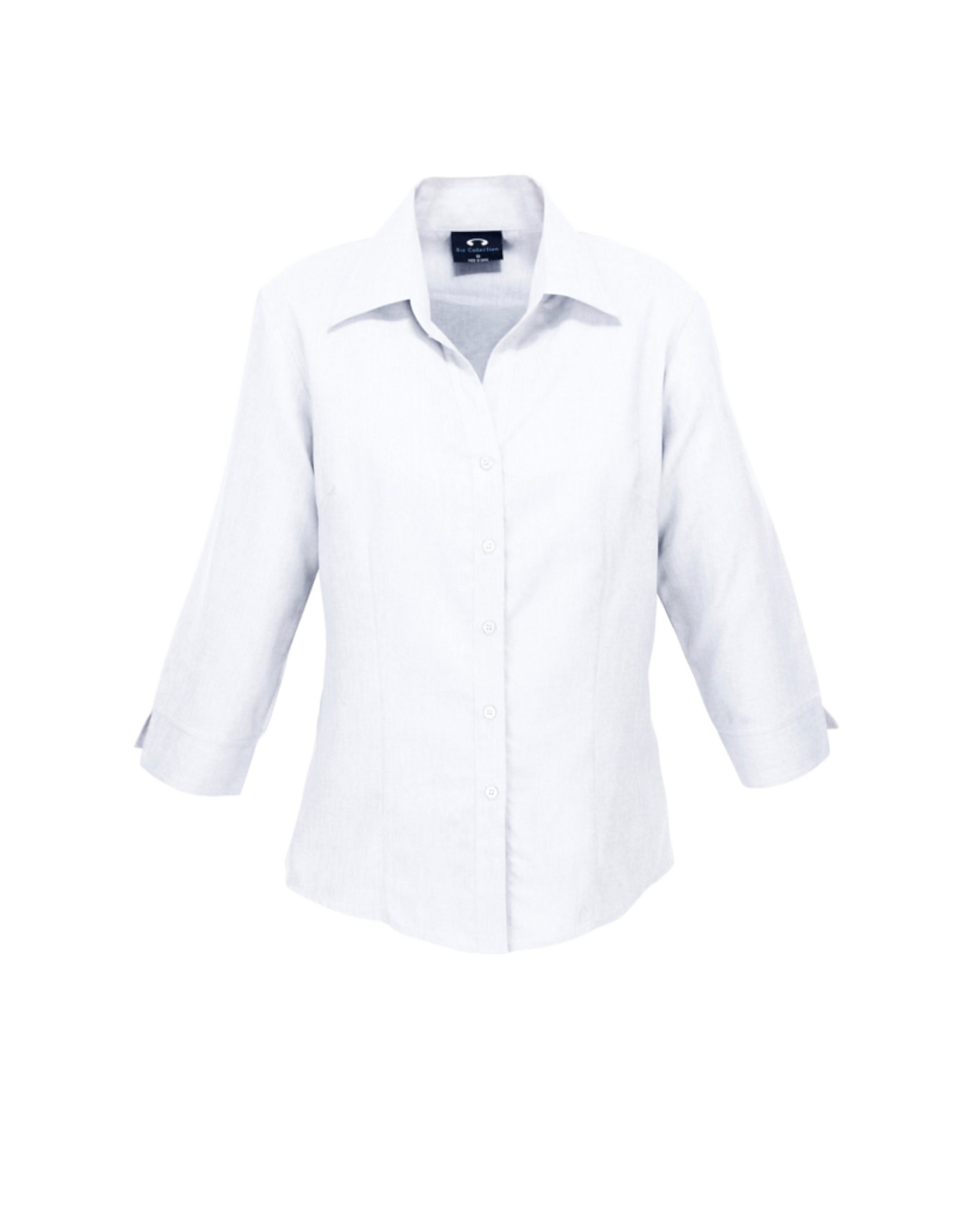 Ladies Plain Oasis 3/4 Sleeve Shirt Fashion Biz #LB3600