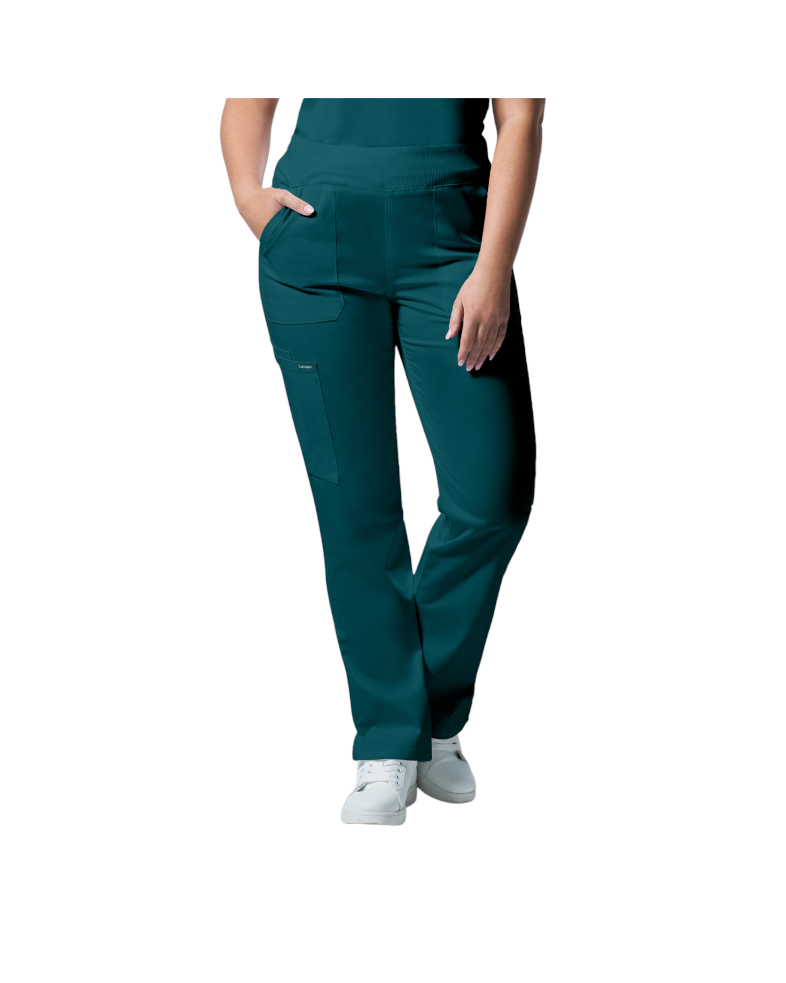 Pantalons 6 poches pour femmes Landau Proflex #LB405 OS devant couleur Caraïbes