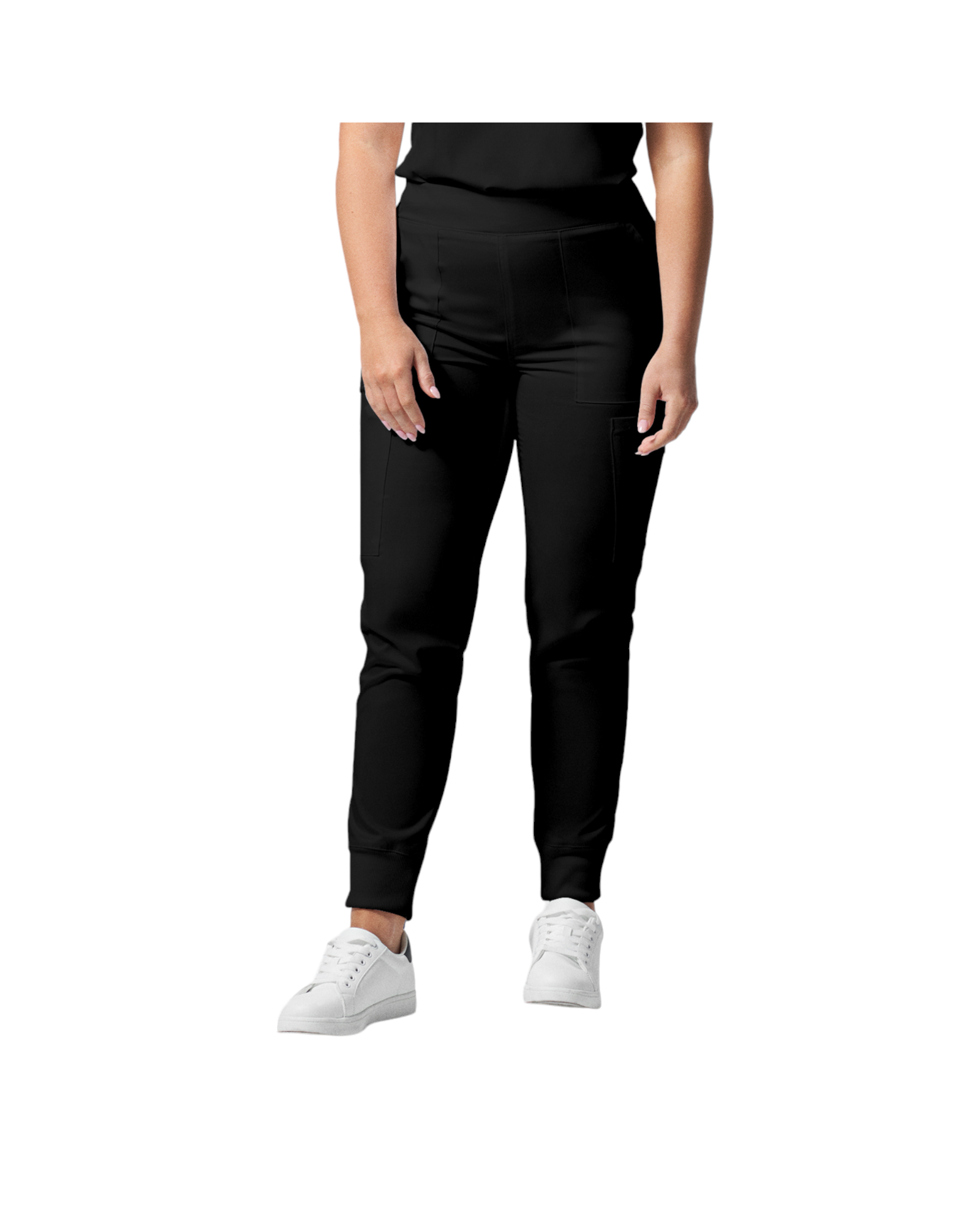 Pantalon de style jogger 6 poches pour femmes Landau Proflex #LB406 couleur Noir