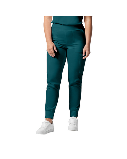 Pantalon de style jogger 6 poches pour femmes Landau Proflex #LB406 couleur Caraïbes