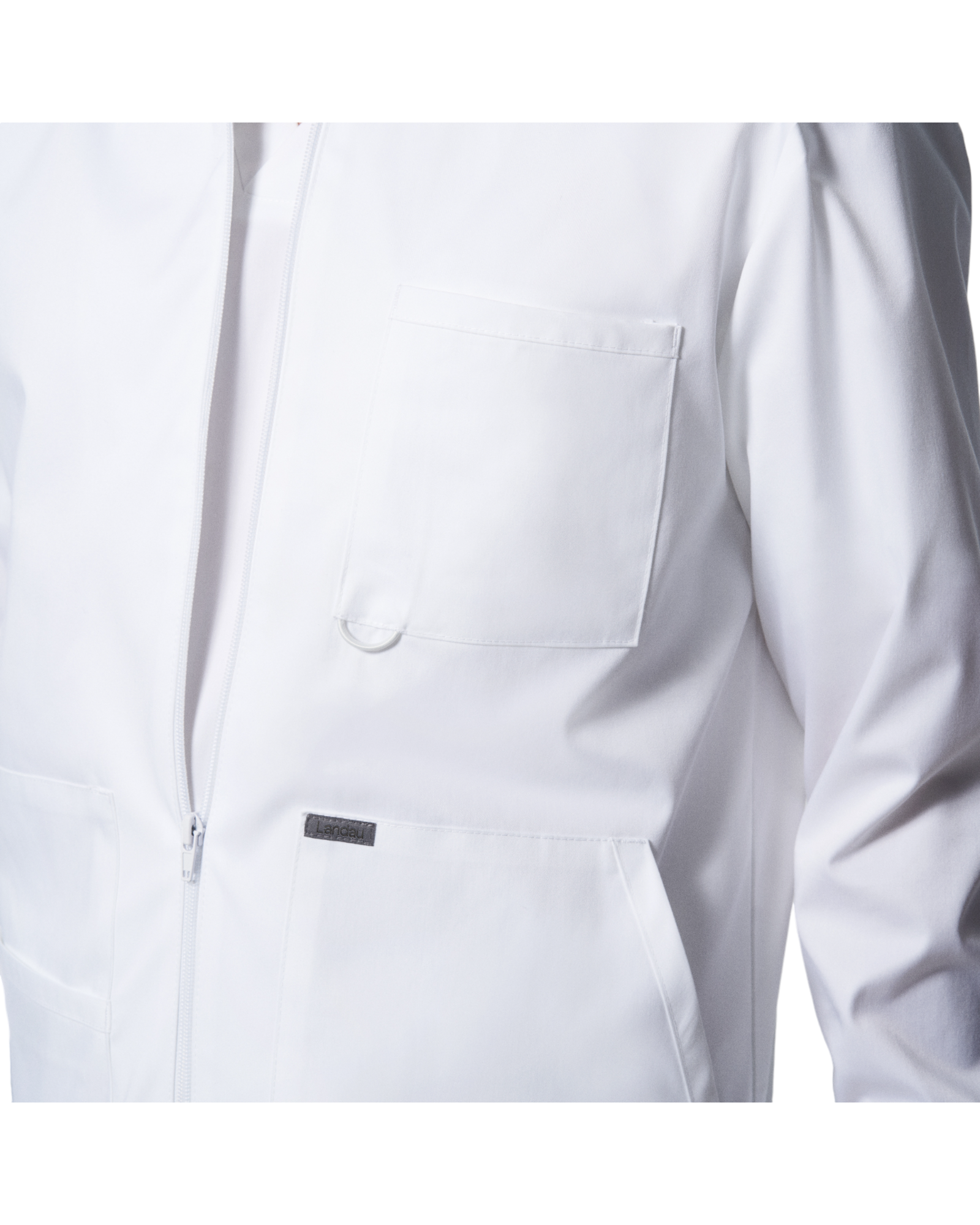 Vue de la poche poitrine de la veste de survêtement pour hommes Landau Proflex #LJ702 OS .