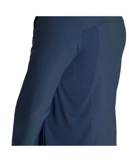 Vue latérale de la veste de survêtement pour hommes à fermeture éclair Landau Forward #LJ703 OS couleur Marine