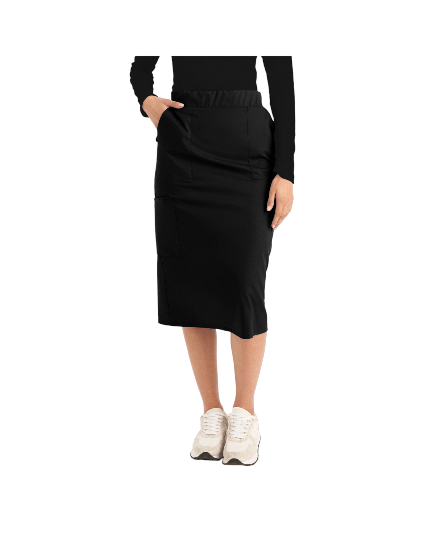 Jupe de style cargo 6 poches pour femmes Landau Proflex #LK600 couleur Noir