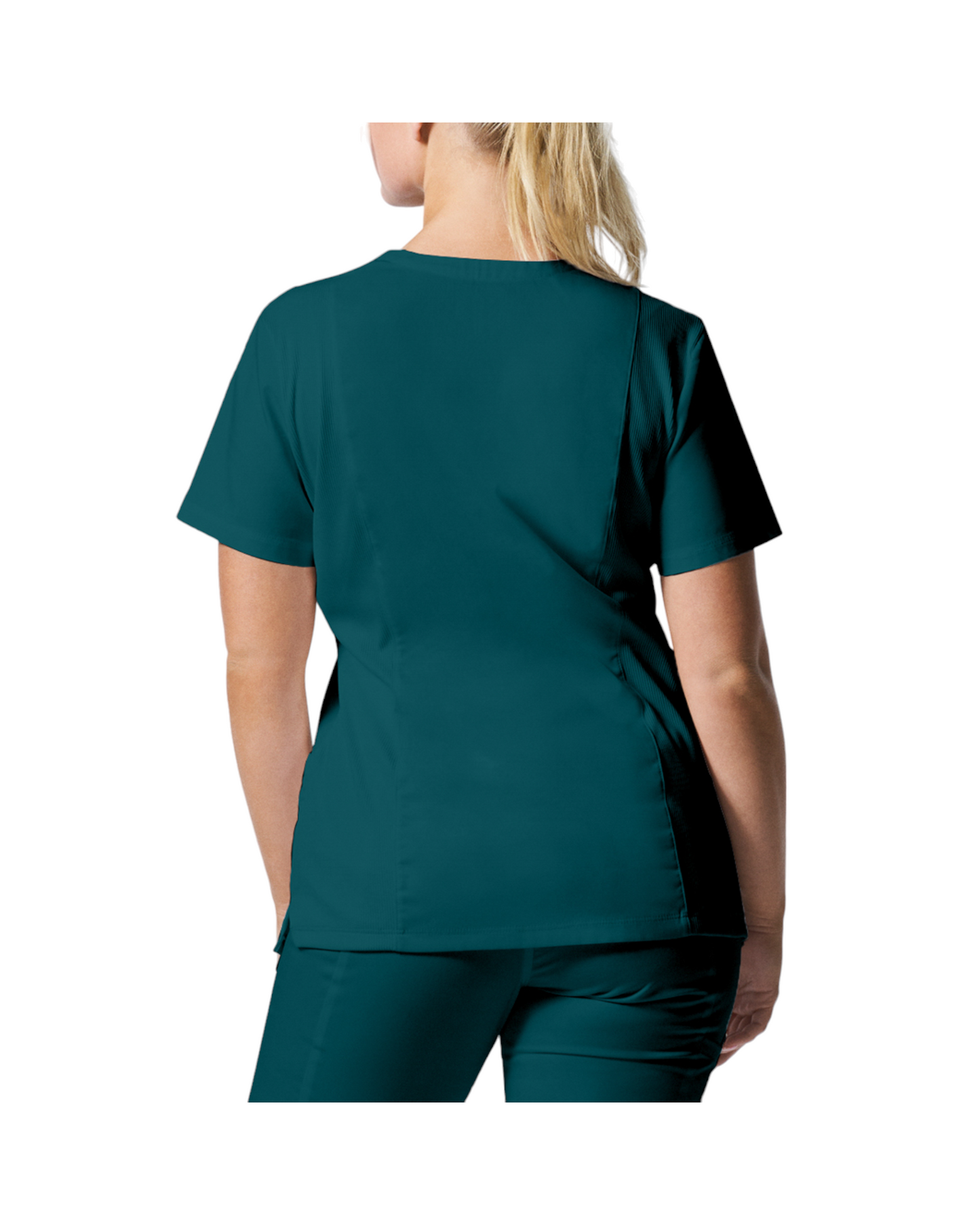 Uniforme de marque landau pour femmes taille plus. Travailleuses du domaine de la santé. LT105-OS couleur Caraïbes, col en V.