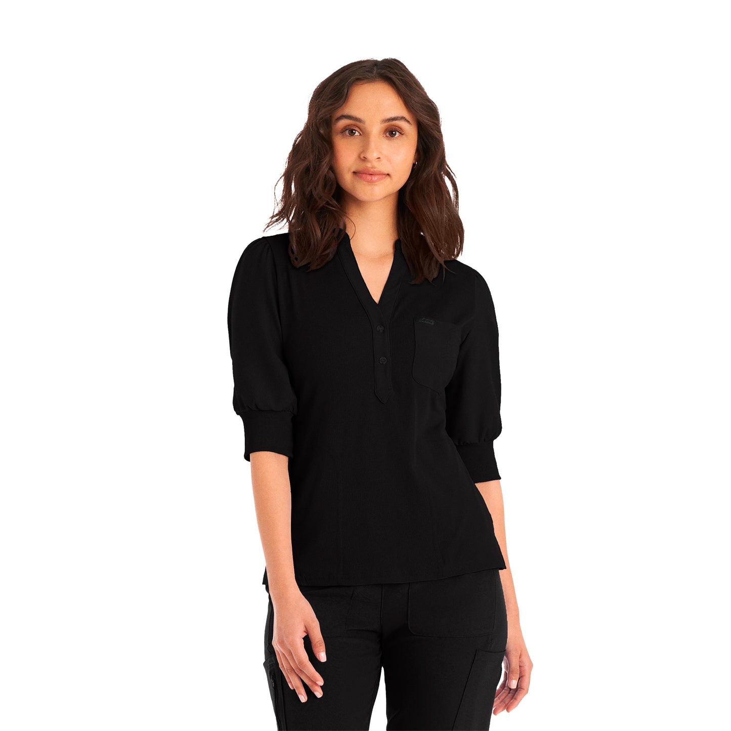 Women's 3-pocket Y-neck sweater Landau Forward #LT114