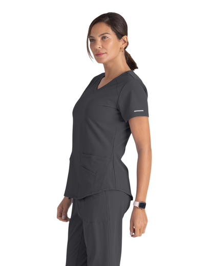 Women's Medical Uniform Top with 3 Pockets and Curved V-Neck Breeze SKECHERS SK101