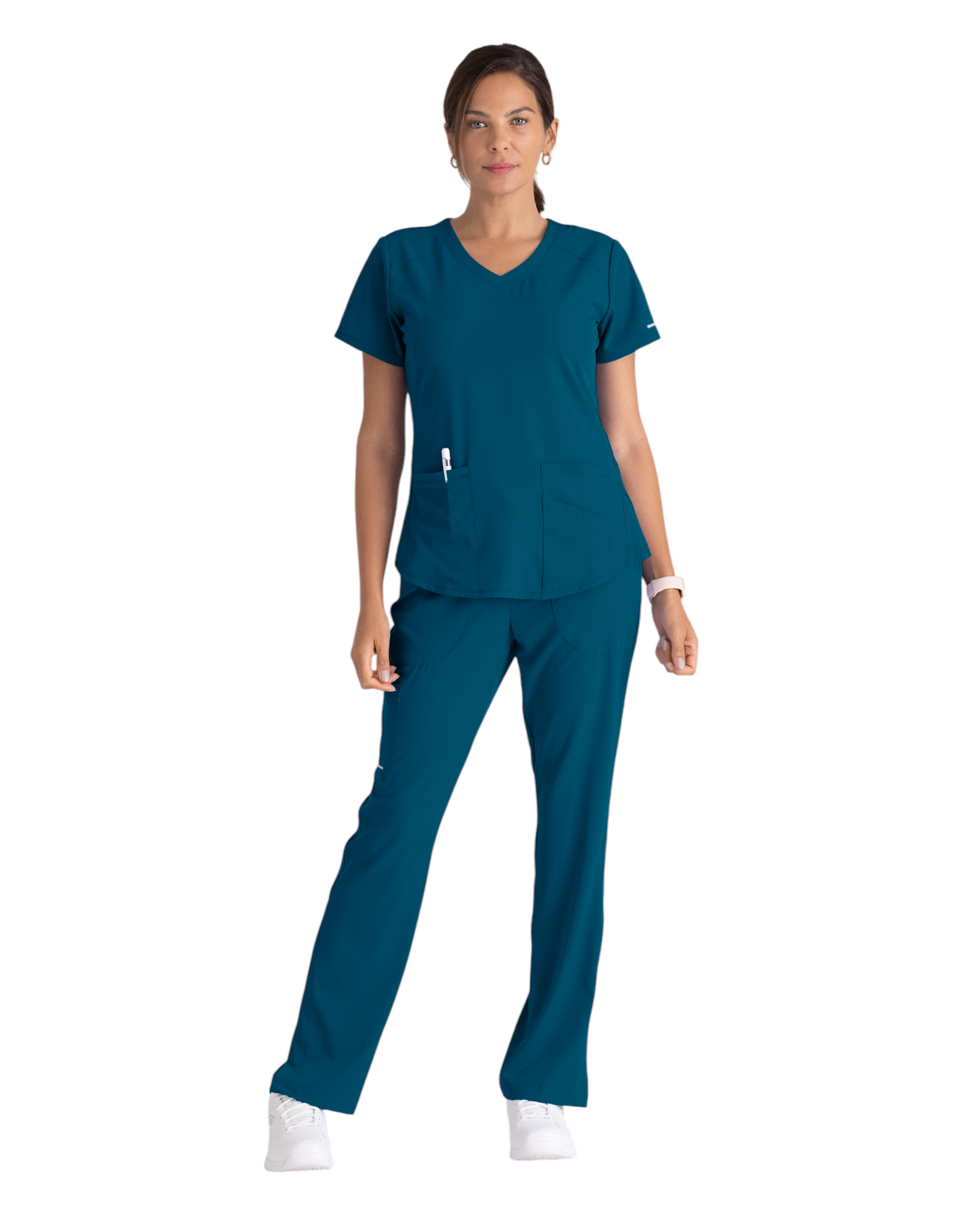 Women's Medical Uniform Top with 3 Pockets and Curved V-Neck Breeze SKECHERS SK101