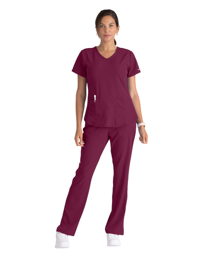 Women's Medical Uniform Top with 3 Pockets and Curved V-Neck Breeze SKECHERS SK101