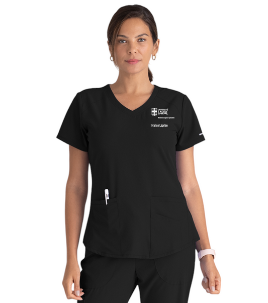 Haut d'uniforme dame médical à 3 poches et col en V incurvé Breeze SKECHERS SK101MU