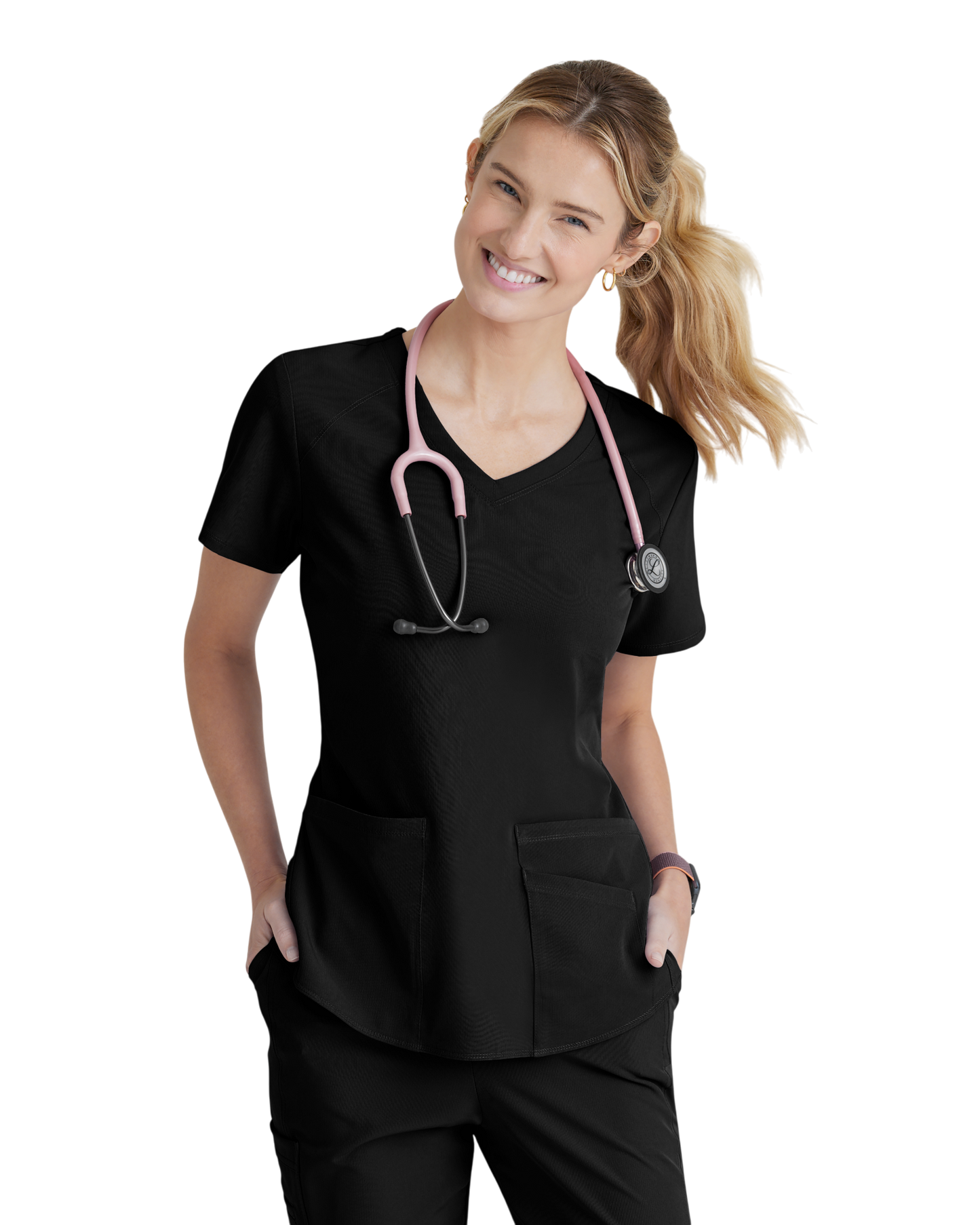 Haut d'uniforme dame médical à 3 poches et col en V incurvé Breeze SKECHERS SK101X (2XL &+)