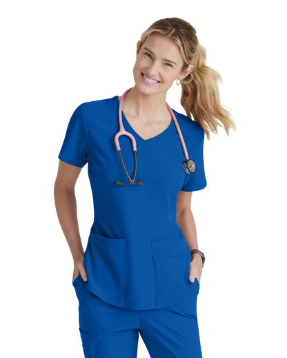 Haut d'uniforme dame médical à 3 poches et col en V incurvé Breeze SKECHERS SK101X (2XL &+)