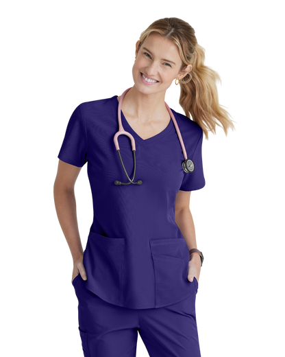 Haut d'uniforme dame médical à 3 poches et col en V incurvé Breeze SKECHERS SK101X (2XL &+)