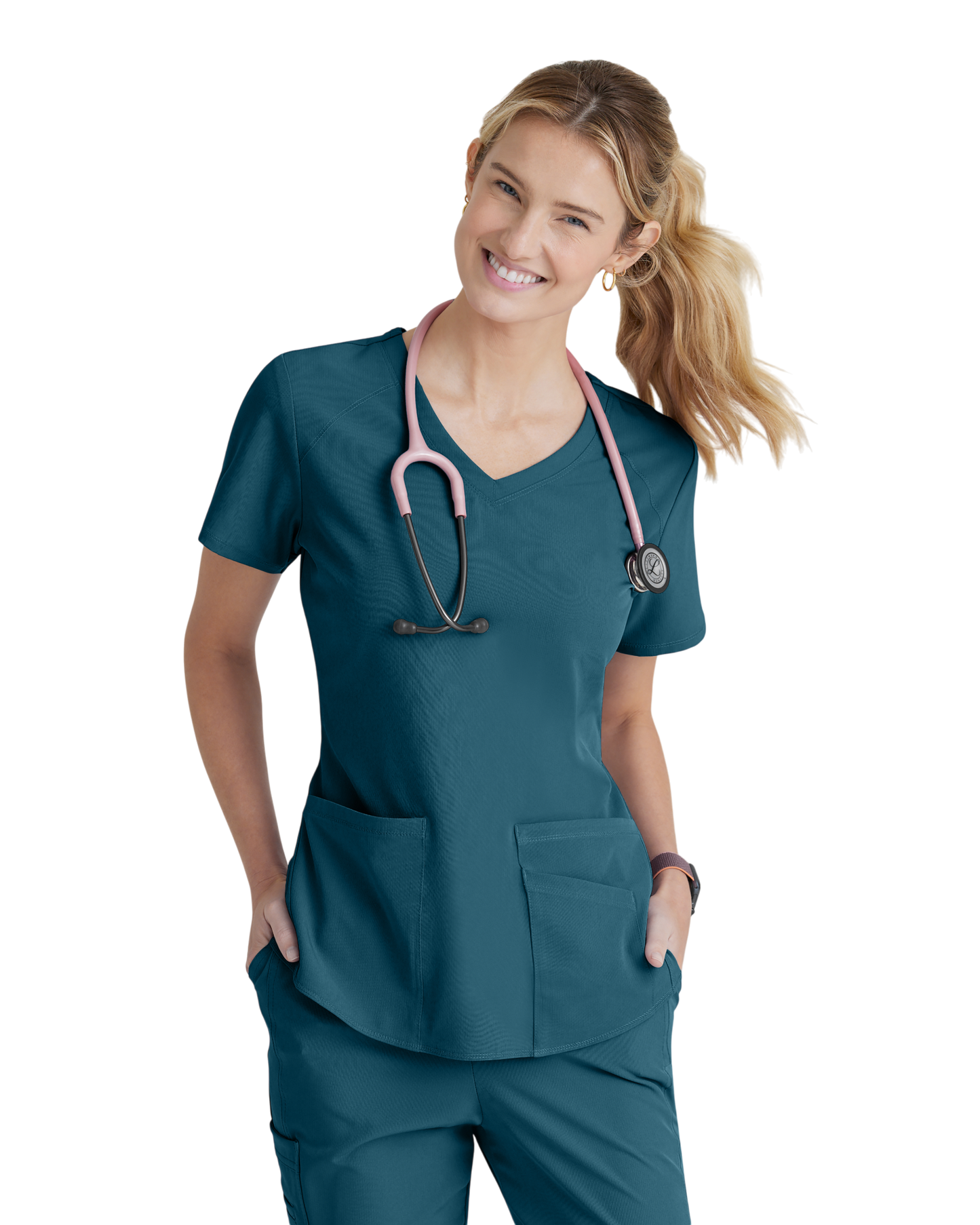 Haut d'uniforme dame médical à 3 poches et col en V incurvé Breeze SKECHERS SK101X (2XL &+)