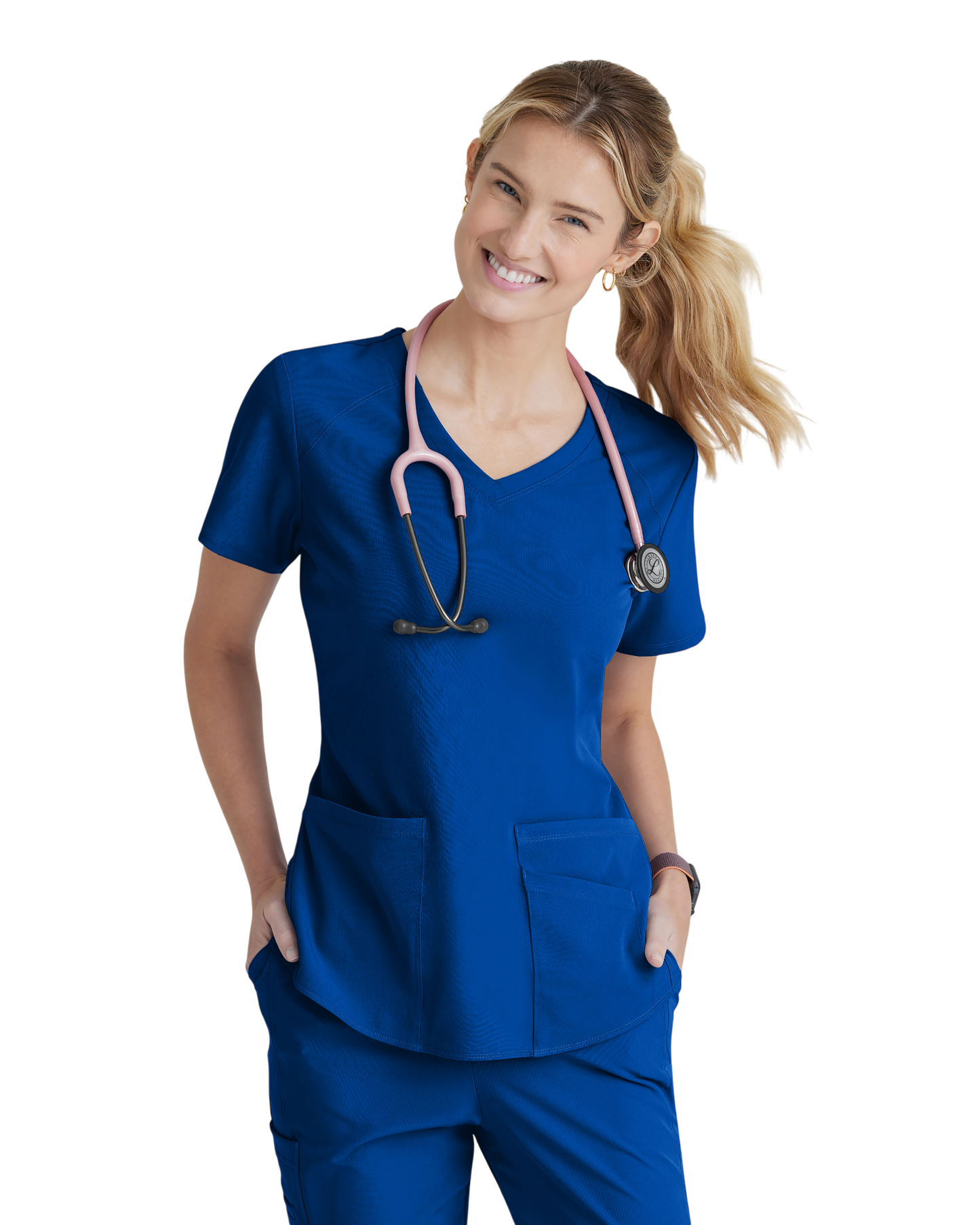 Haut d'uniforme dame médical à 3 poches et col en V incurvé Breeze SKECHERS SK101X (2XL &+)