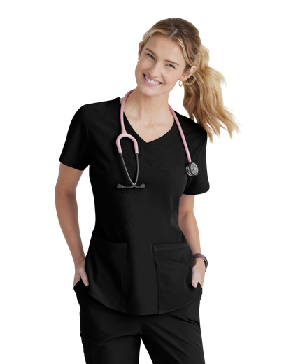 Women's Medical Uniform Top with 3 Pockets and Curved V-Neck Breeze SKECHERS SK101