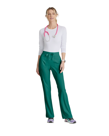 Ladies' straight-leg, mid-rise medical pants with 3 pockets SKECHERS SK201P (Petite)