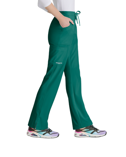 Ladies' straight-leg, mid-rise medical pants with 3 pockets SKECHERS SK201P (Petite)