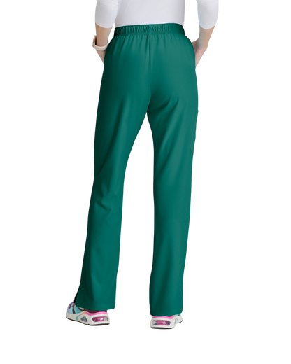 Ladies' straight-leg, mid-rise medical pants with 3 pockets SKECHERS SK201P (Petite)