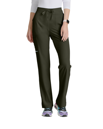 Pantalon médical dame à jambe droite, taille mi-haute, avec 3 poches Skechers SK201