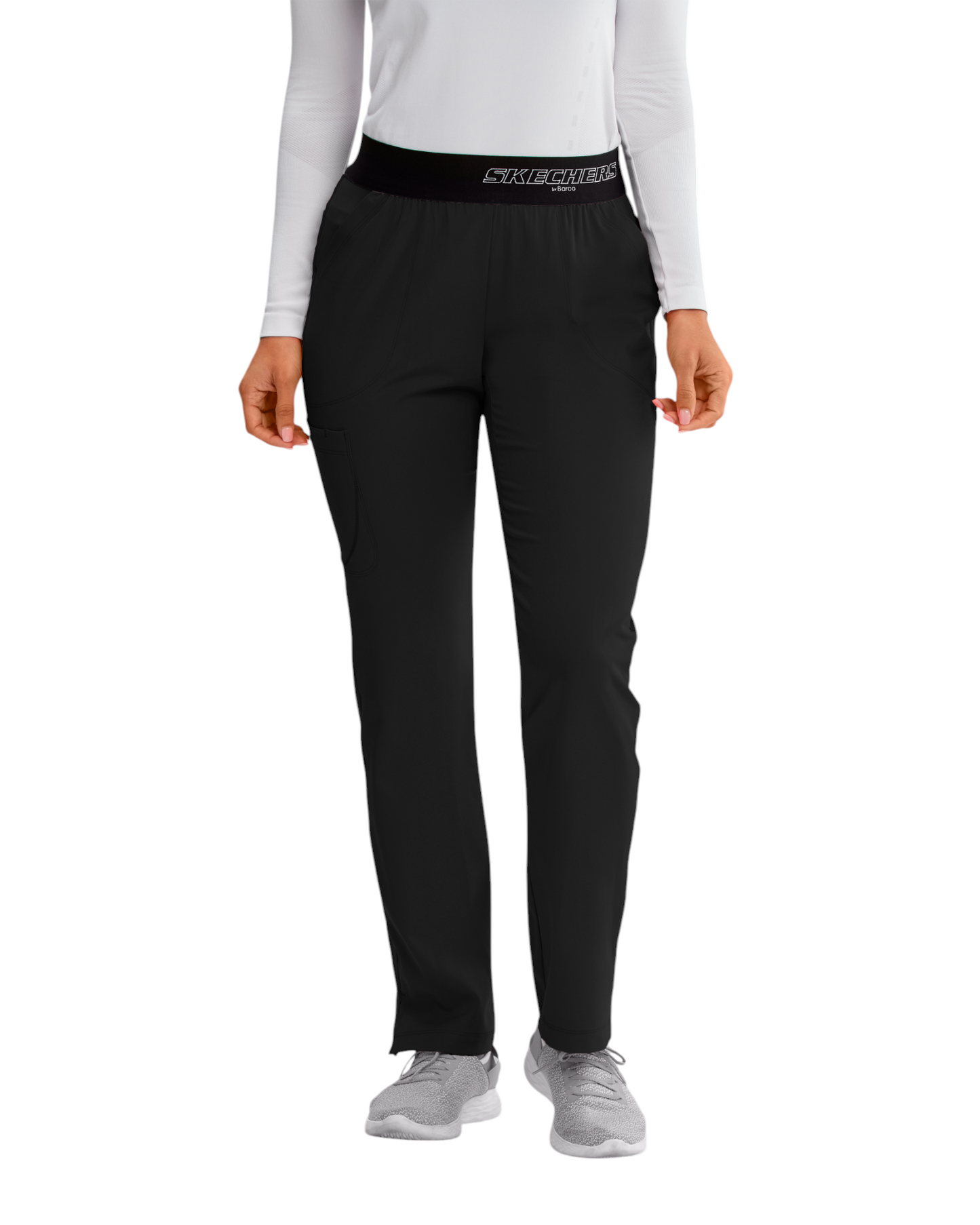 Women's Breeze Medical Pants with Straight Leg, Mid-Rise Waist, and 3 Pockets SKECHERS SK202T (Tall)