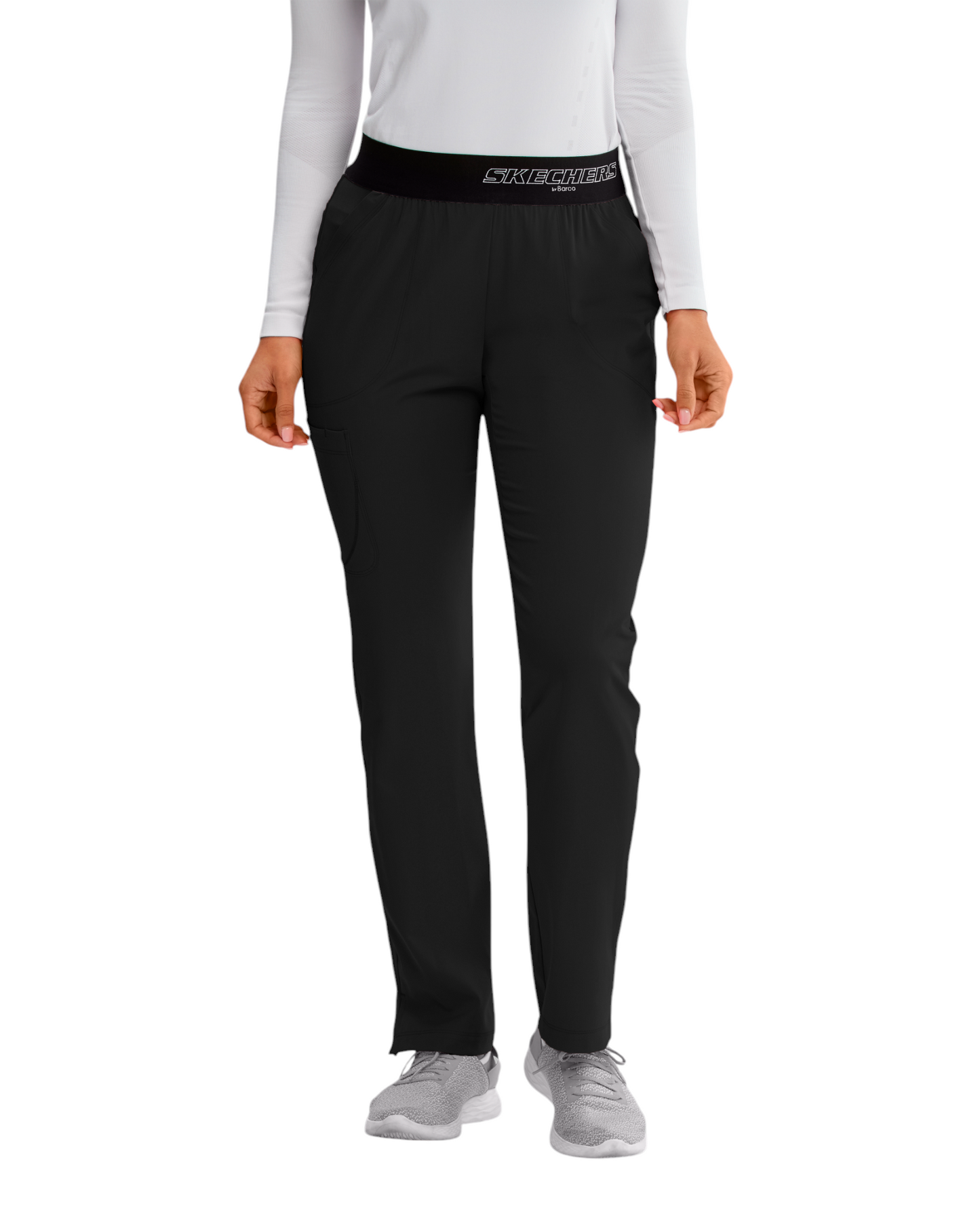 Women's Breeze Medical Pants with Straight Leg, Mid-Rise Waist, and 3 Pockets SKECHERS SK202X