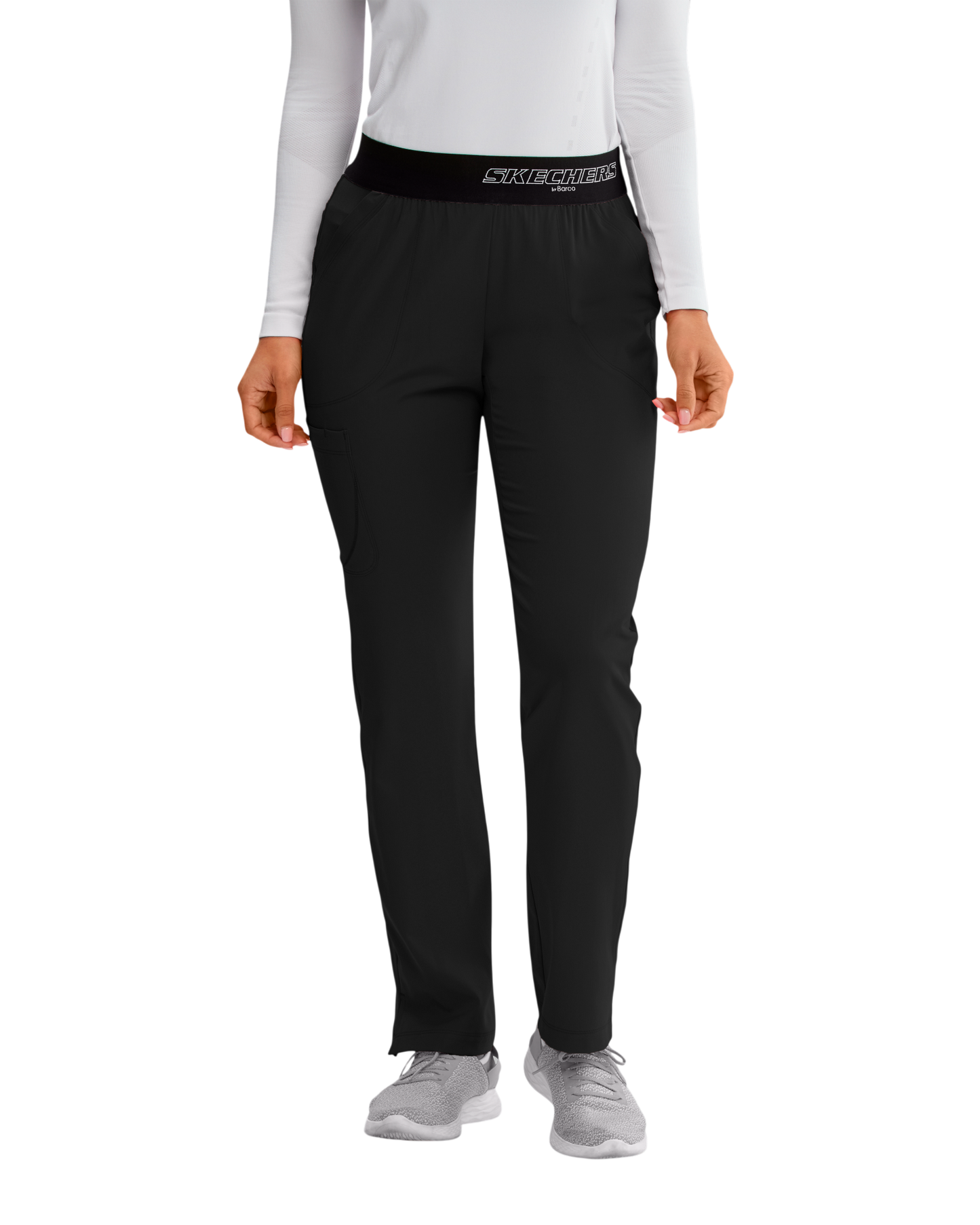 Pantalon médical dame Breeze à jambe droite, taille mi-haute, avec 3 poches SKECHERS SK202
