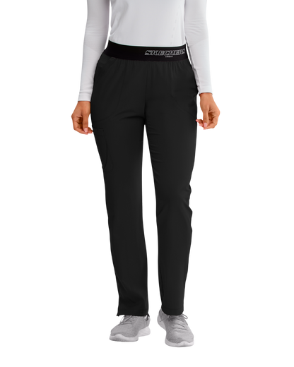 Pantalon médical dame Breeze à jambe droite, taille mi-haute, avec 3 poches SKECHERS SK202