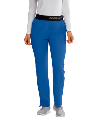 Women's Breeze Medical Pants with Straight Leg, Mid-Rise Waist, and 3 Pockets SKECHERS SK202T (Tall)