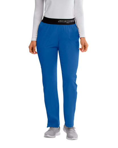 Pantalon médical dame Breeze à jambe droite, taille mi-haute, avec 3 poches SKECHERS SK202