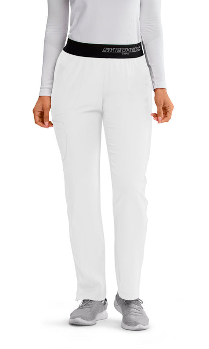 Pantalon médical dame Breeze à jambe droite, taille mi-haute, avec 3 poches SKECHERS SK202