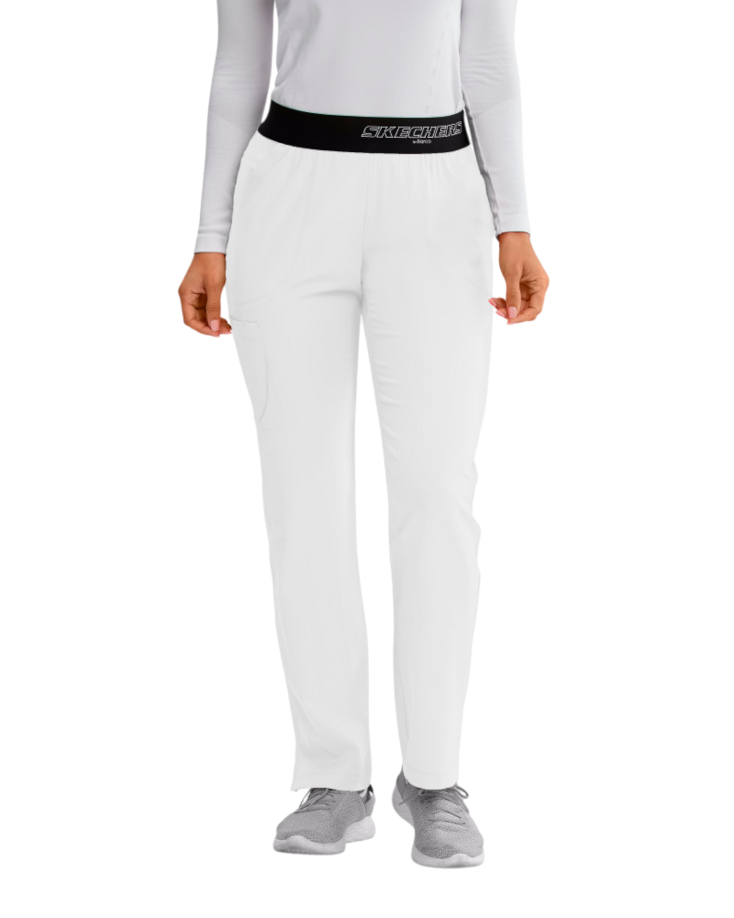 Women's Breeze Medical Pants with Straight Leg, Mid-Rise Waist, and 3 Pockets SKECHERS SK202T (Tall)