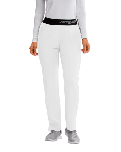 Women's Breeze Medical Pants with Straight Leg, Mid-Rise Waist, and 3 Pockets SKECHERS SK202T (Tall)