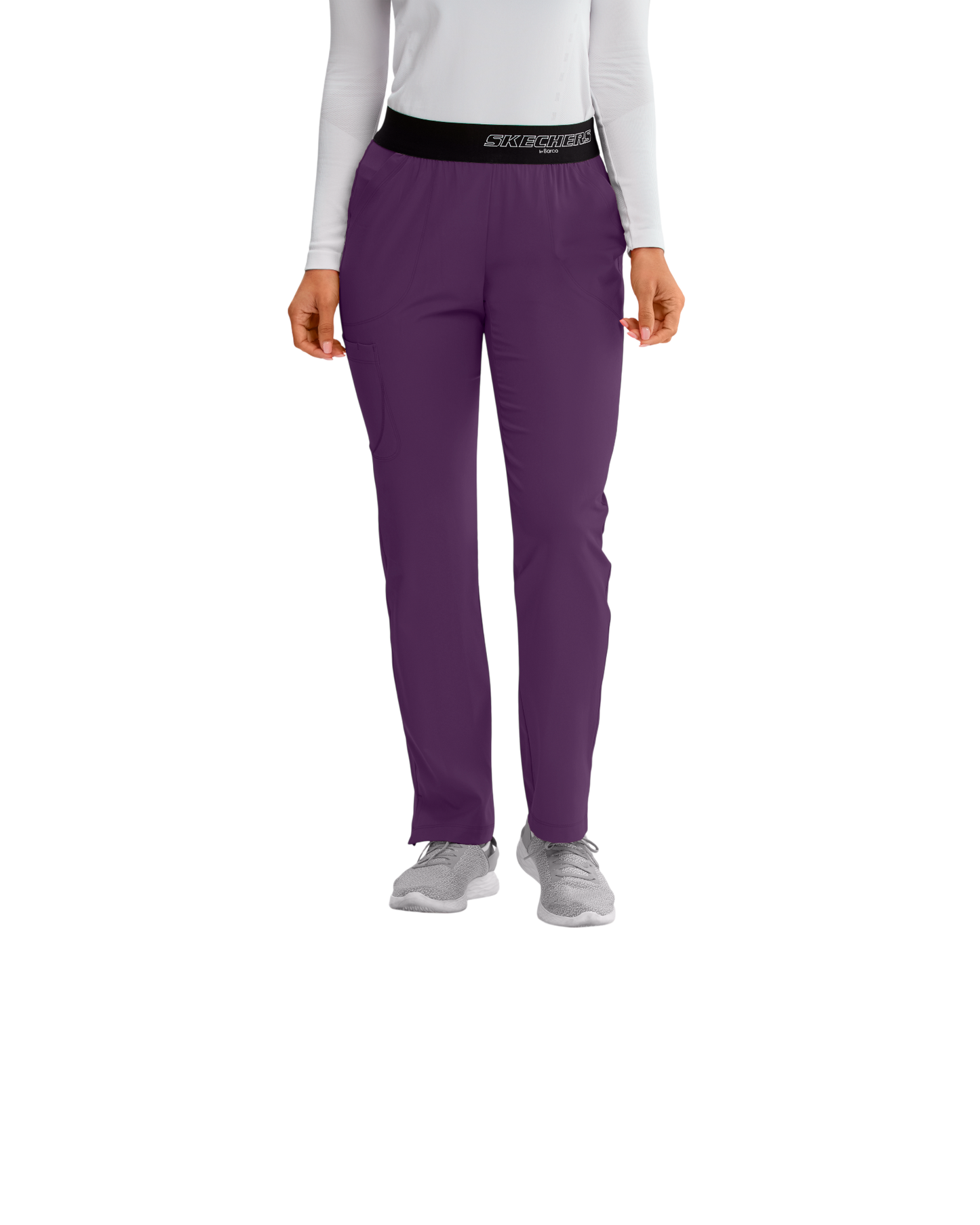 Women's Breeze Medical Pants with Straight Leg, Mid-Rise Waist, and 3 Pockets SKECHERS SK202X (2XL &+)