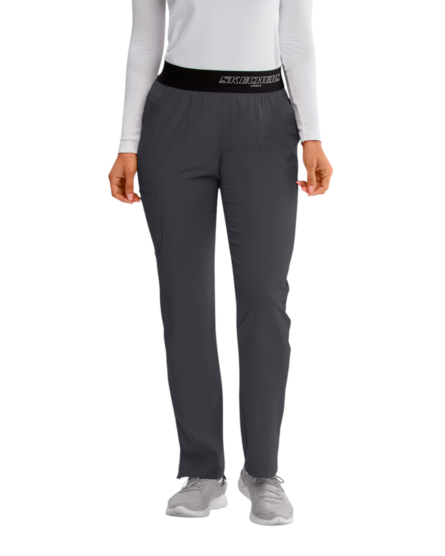 Pantalon médical dame Breeze à jambe droite, taille mi-haute, avec 3 poches SKECHERS SK202