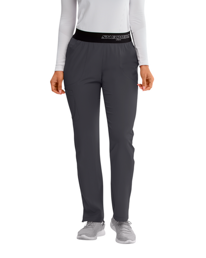 Pantalon médical dame Breeze à jambe droite, taille mi-haute, avec 3 poches SKECHERS SK202