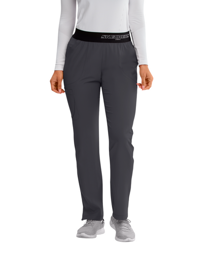 Women's Breeze Medical Pants with Straight Leg, Mid-Rise Waist, and 3 Pockets SKECHERS SK202X