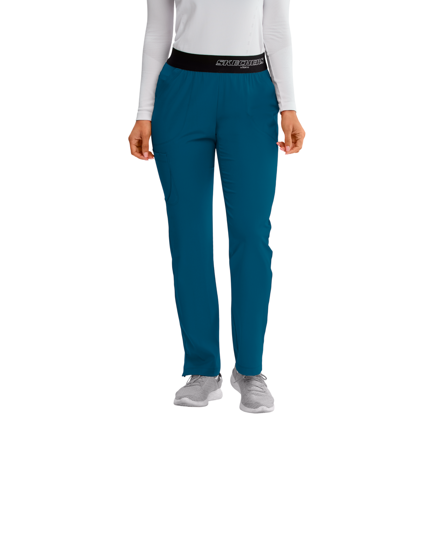 Pantalon médical dame Breeze à jambe droite, taille mi-haute, avec 3 poches SKECHERS SK202