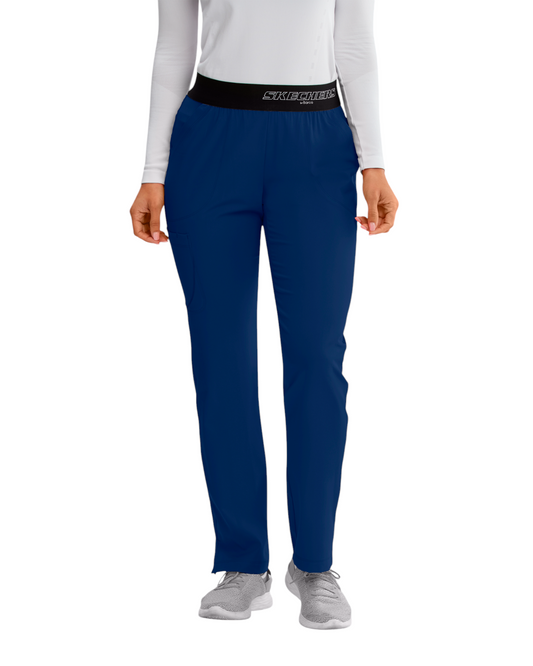 Pantalon médical dame Breeze à jambe droite, taille mi-haute, avec 3 poches SKECHERS SK202P (Petite)
