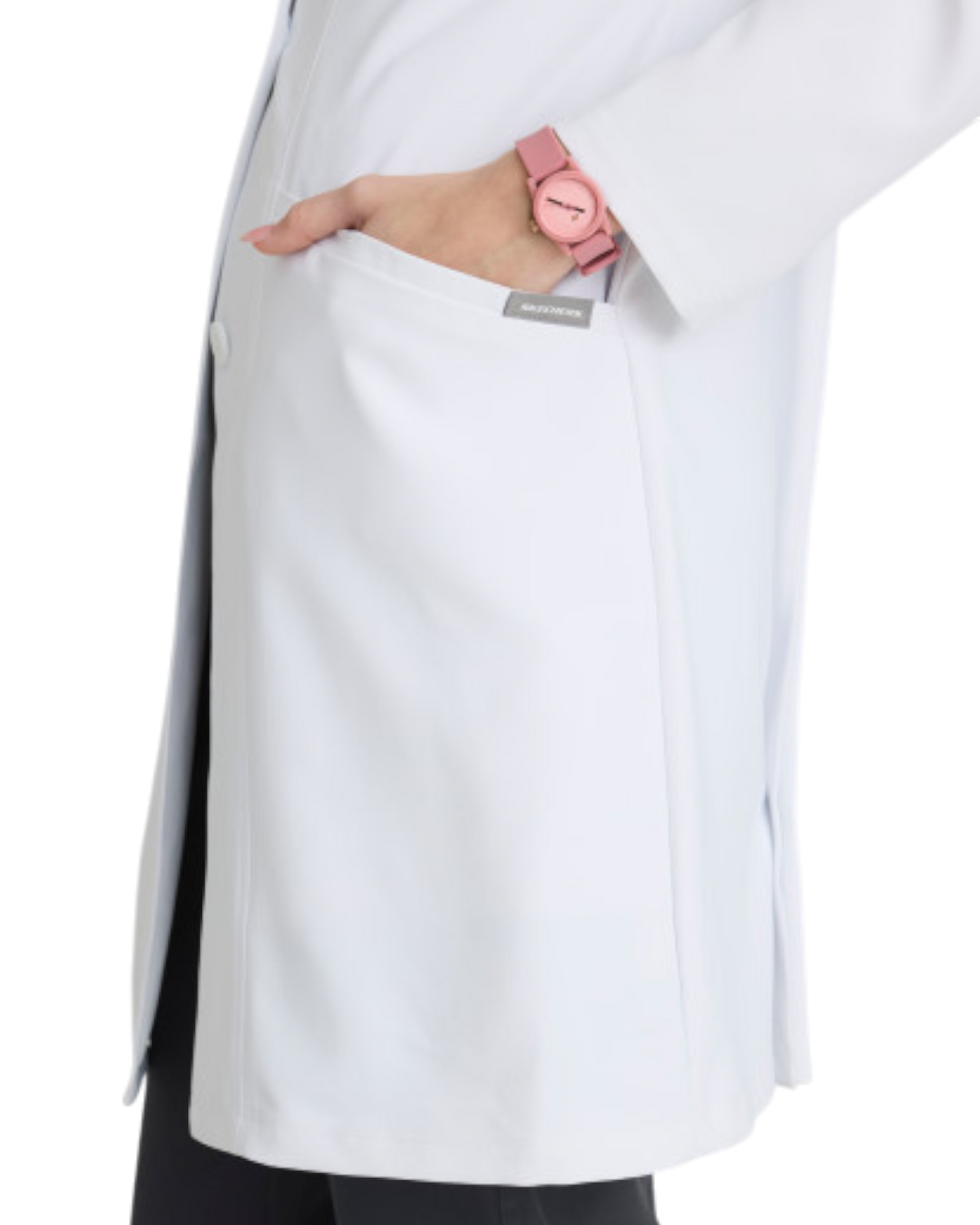 Skechers women's 3 pocket 36" 4-button lab coat #SKC970