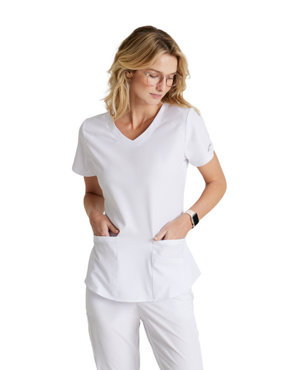 Haut d'uniforme dame médical à 3 poches et col en V incurvé Breeze SKECHERS SK101