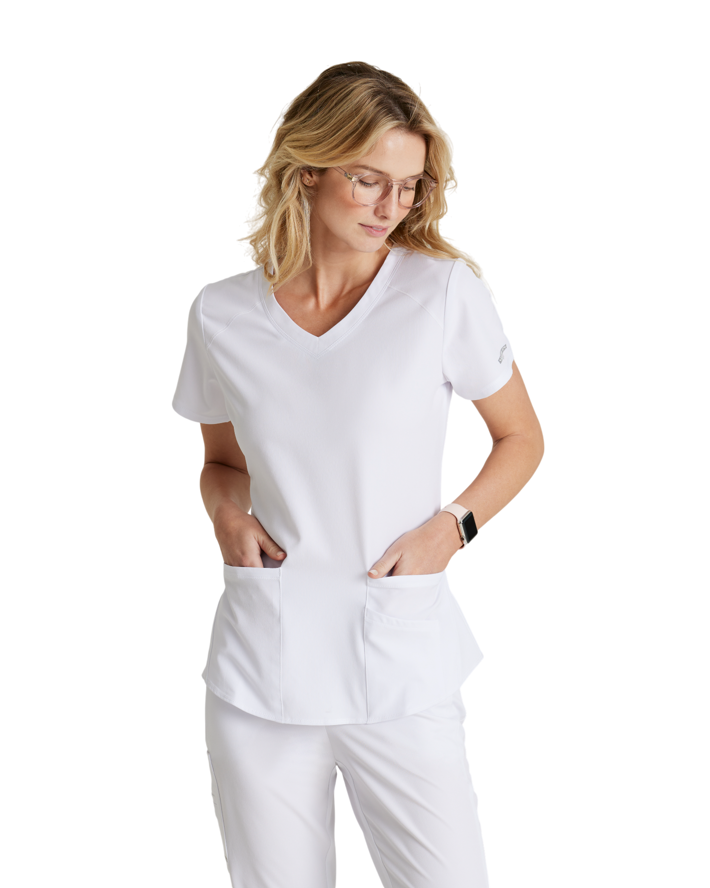 Women's Medical Uniform Top with 3 Pockets and Curved V-Neck Breeze SKECHERS SK101