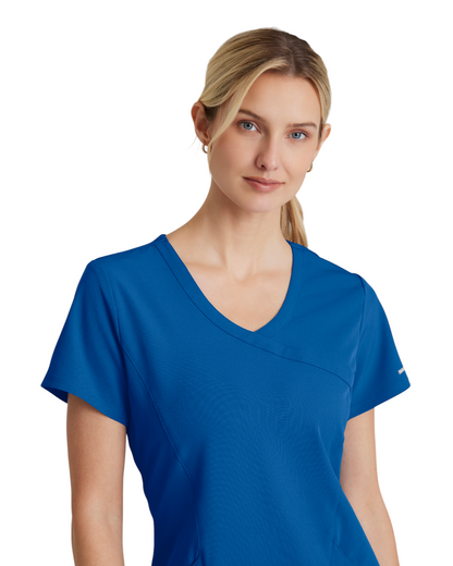 Women's Uniform Top with Crossover V-Neck and 3 Pockets Reliance SKECHERS SK102