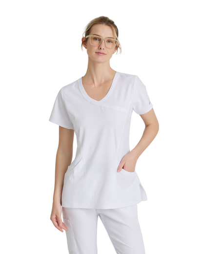 Women's Uniform Top with Crossover V-Neck and 3 Pockets Reliance SKECHERS SK102