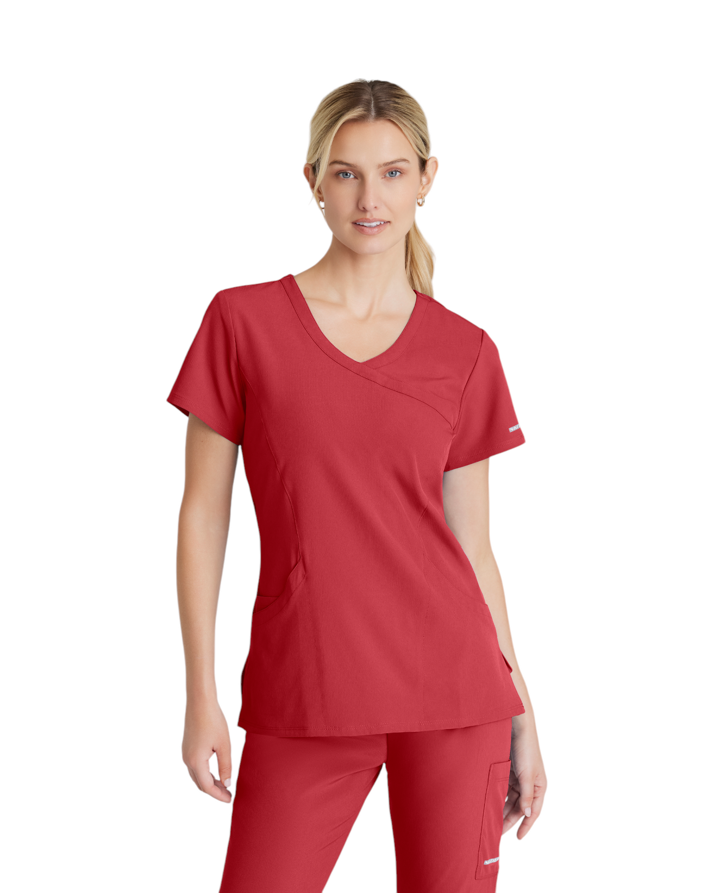 Women's Uniform Top with Crossover V-Neck and 3 Pockets Reliance SKECHERS SK102