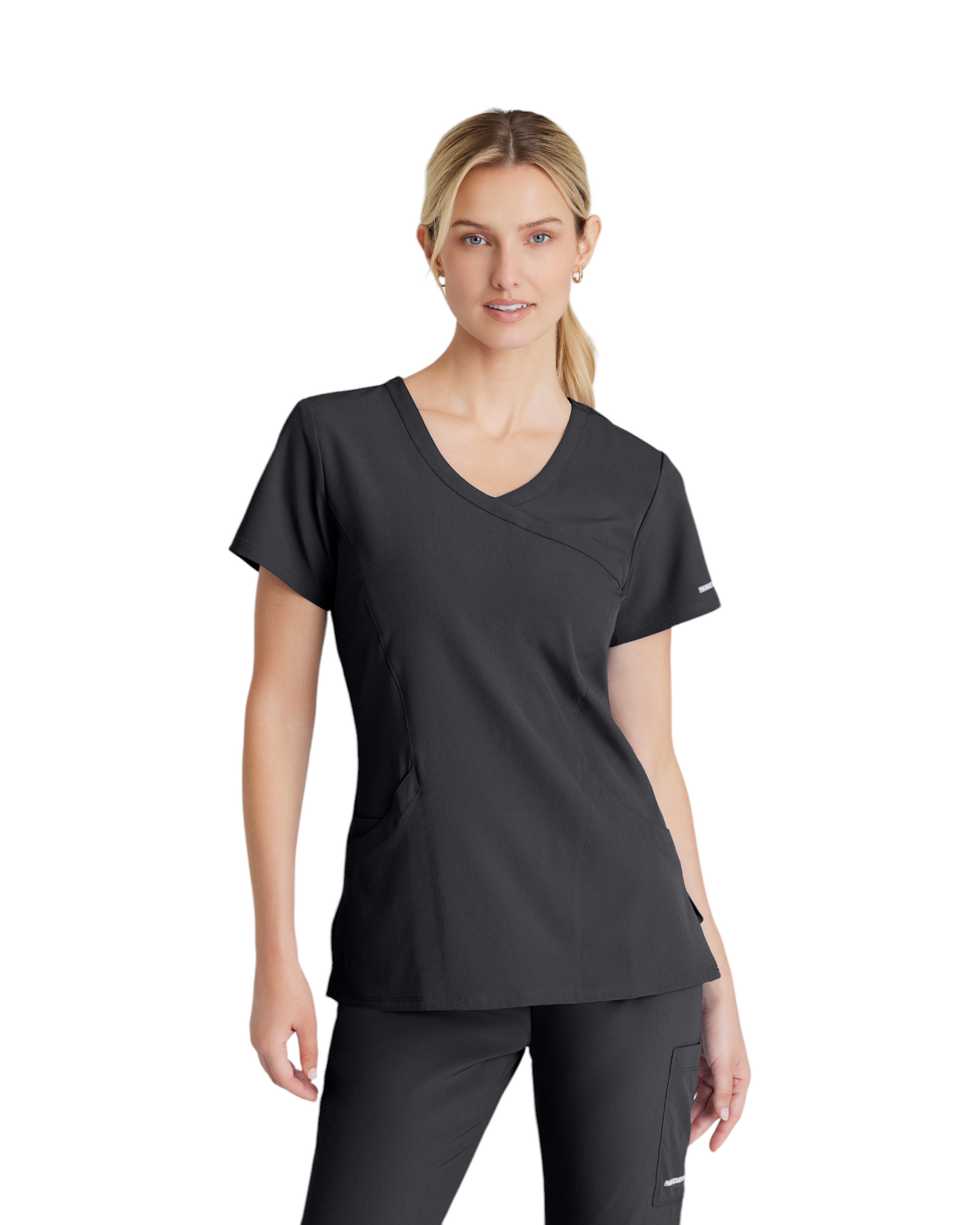 Women's Uniform Top with Crossover V-Neck and 3 Pockets Reliance SKECHERS SK102