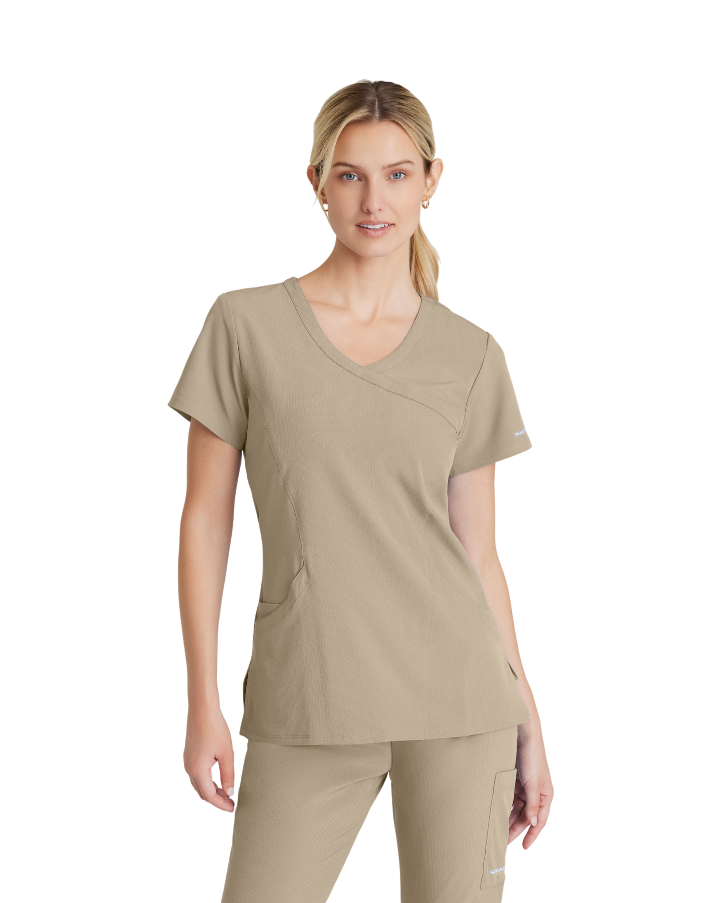 Haut d'uniforme dame à encolure croisée en V avec 3 poches Reliance SKECHERS SK102