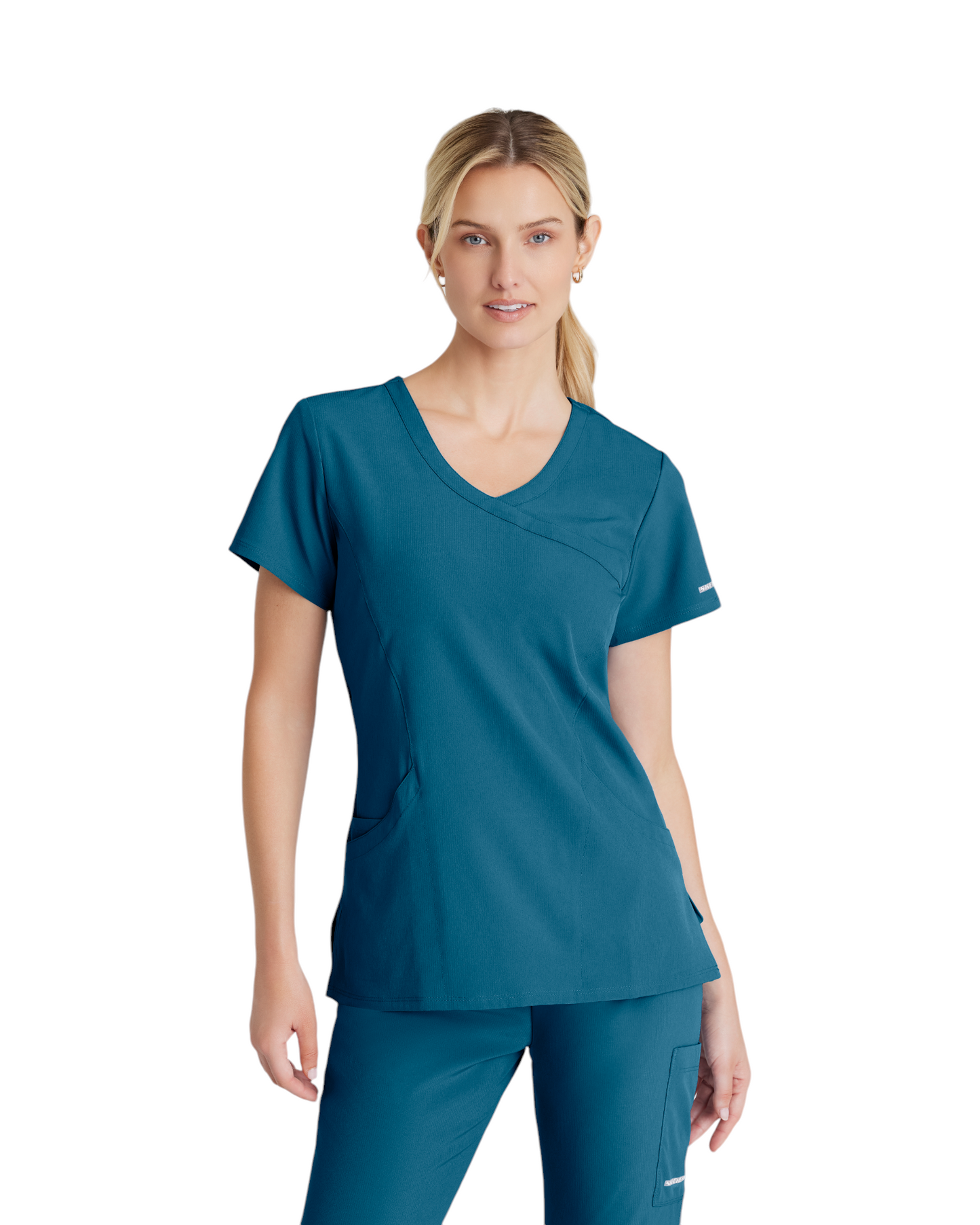 Women's Uniform Top with Crossover V-Neck and 3 Pockets Reliance SKECHERS SK102