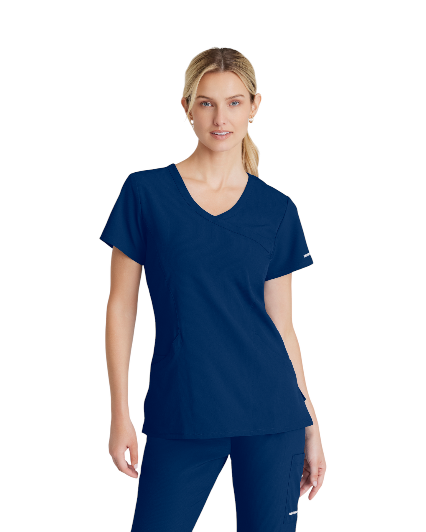 Women's Uniform Top with Crossover V-Neck and 3 Pockets Reliance SKECHERS SK102